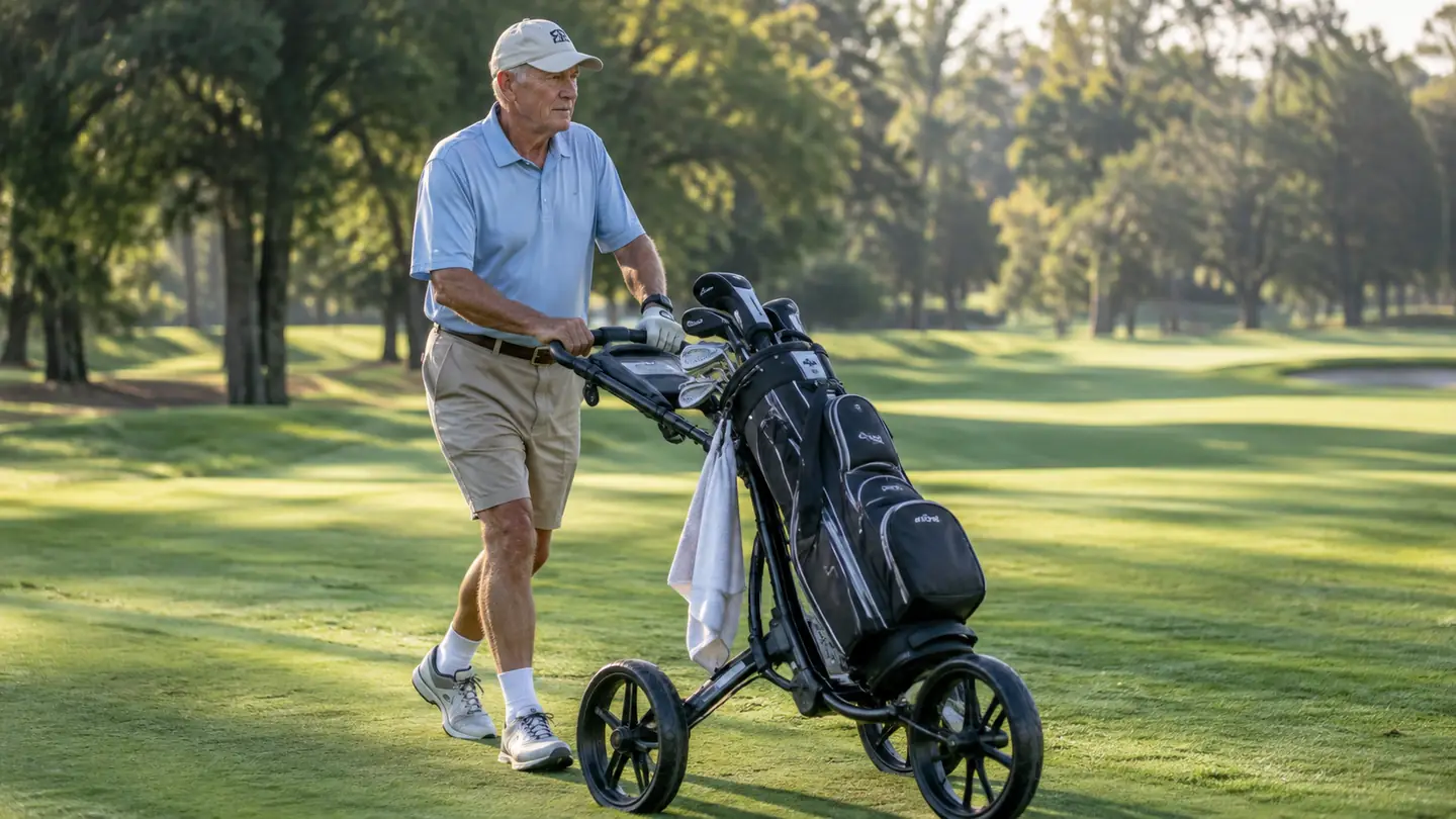 How to Save Your Back on the Golf Course with a Push Cart
